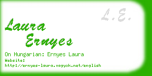 laura ernyes business card